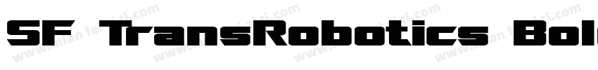 SF TransRobotics Bold字体转换